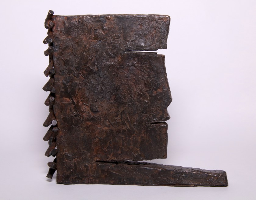 As above but with red brown patination