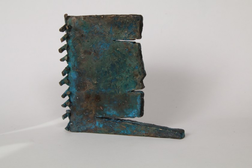 This work is derived from an original print of church spires. size 210x200mm